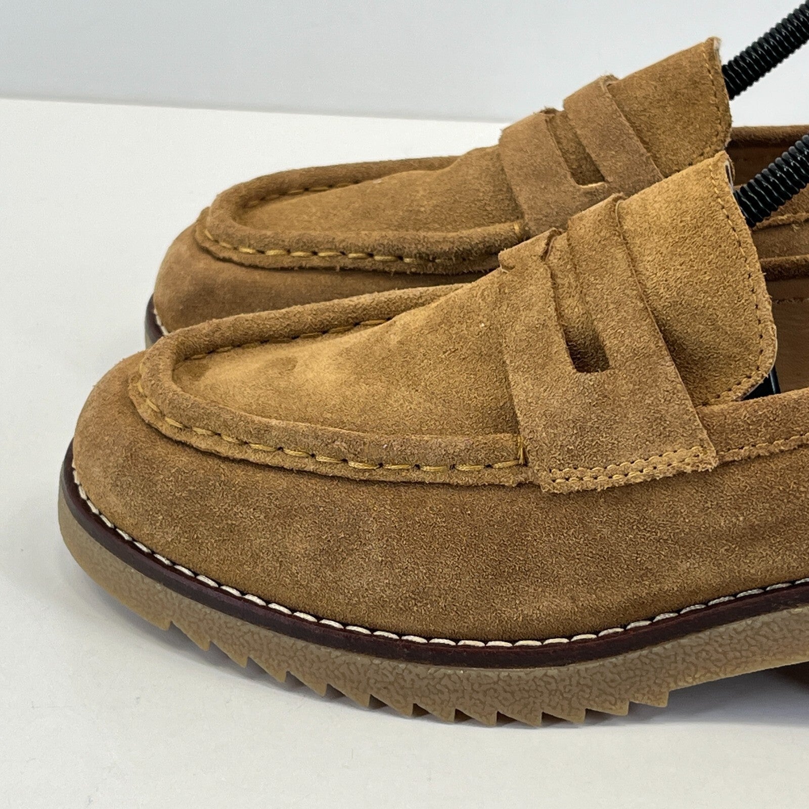 Clarks Eden Women's Suede Moccasin Shoes Tan Brown Slip On UK 6.5 EU 40 - NWOB