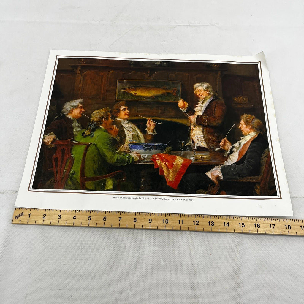 How the Old Squire Caught the Old Jack John Arthur Lomax Textured Print