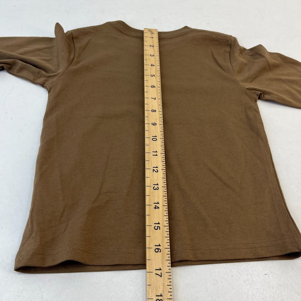 Carhartt Kids Khaki Brown Graphic Print Long Sleeve T-Shirt size 4 years - New