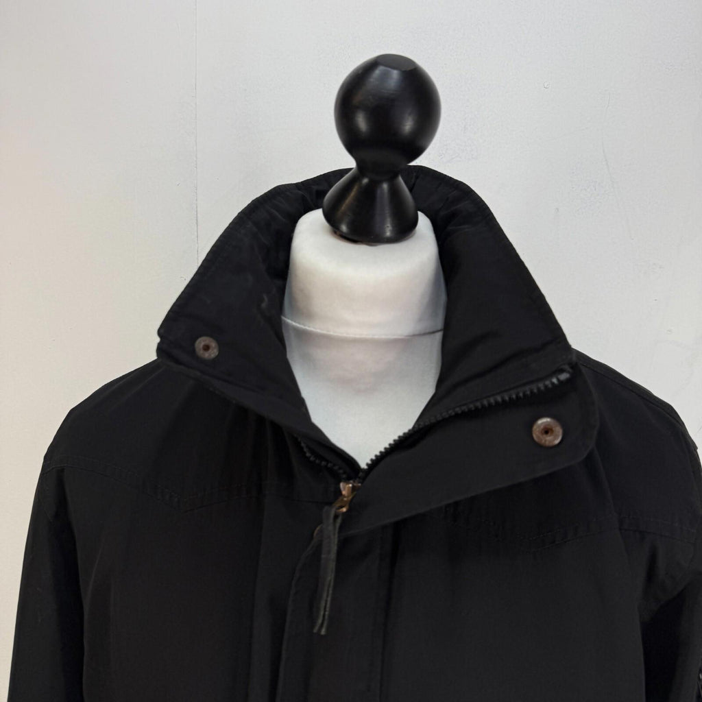 Levis Men's Jacket in Black size Large Waterproof Softshell with Stow Hood