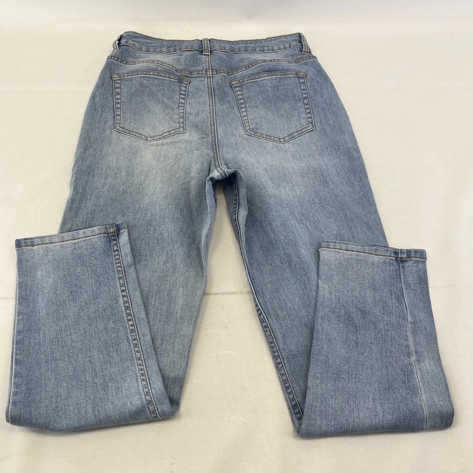 George Mid Blue Denim Jeans UK size 12 Taper Body Sculpt Stretch - NWOT