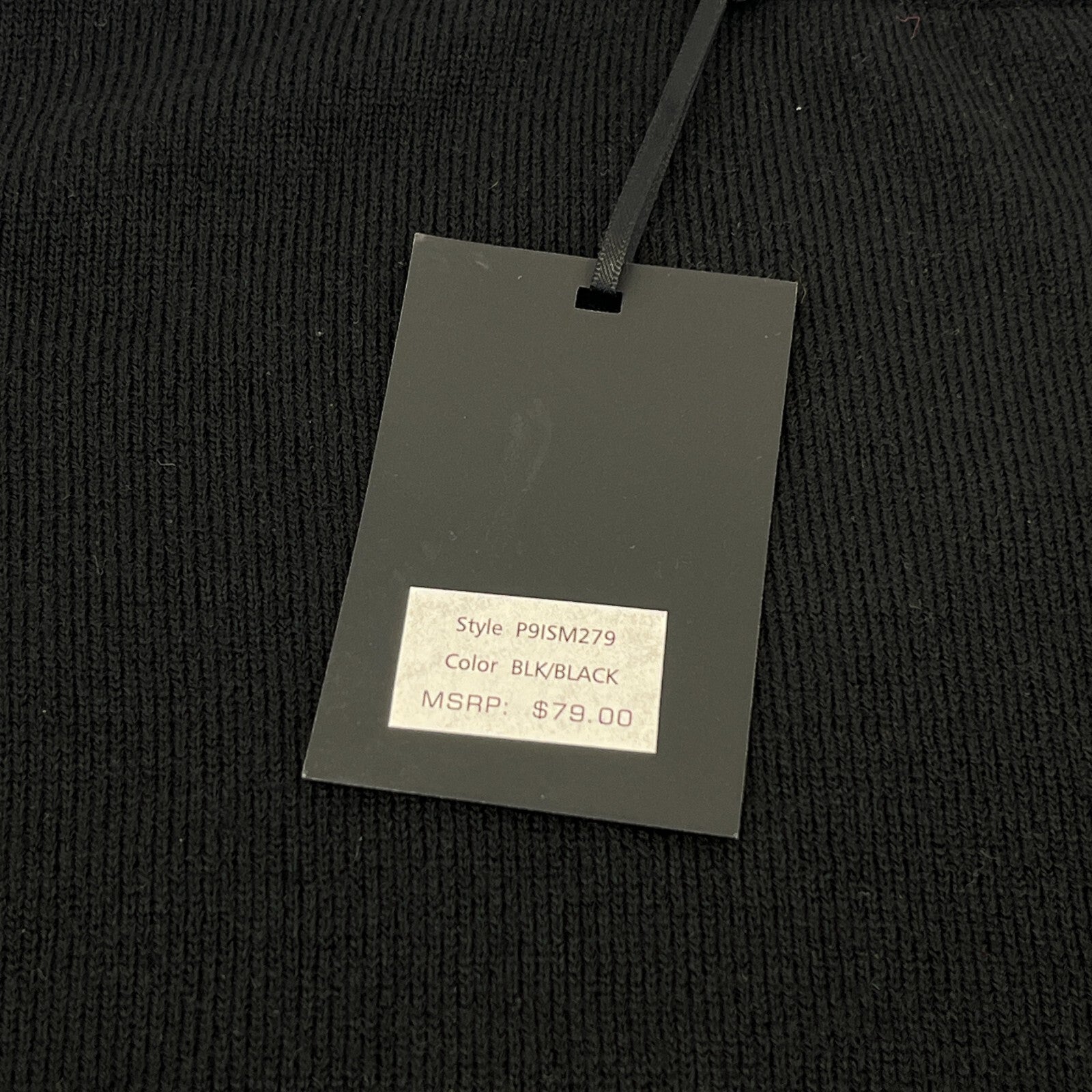 DKNY Women's Tight Knit Jumper Sweater size Large in Black with Spellout