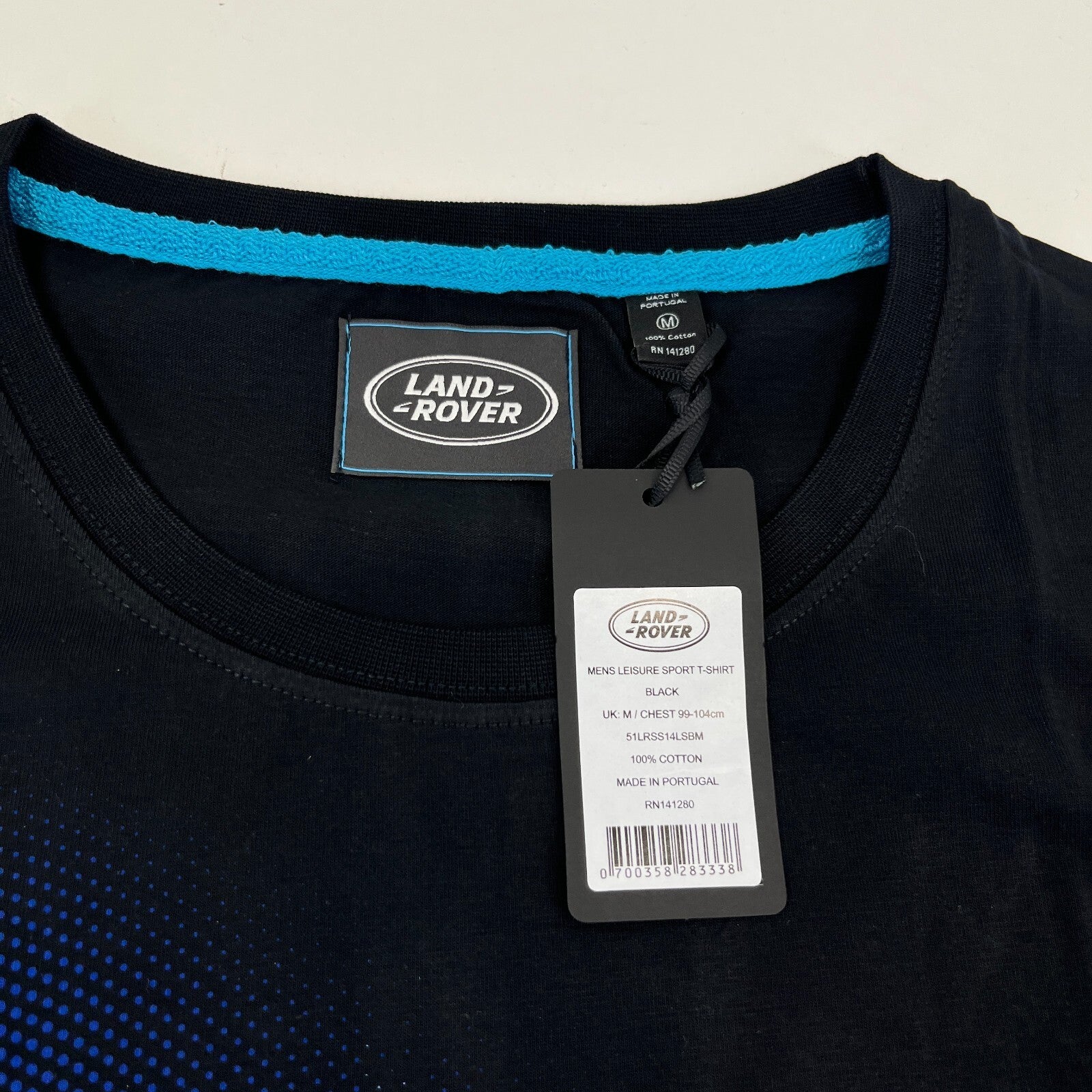 Land Rover Mens Leisure Sport T-Shirt in Black size M