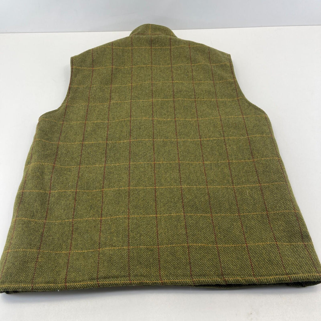 Rydale Country Gilet Mens size M Green Full Zip Sleeveless Jacket Vest Padded