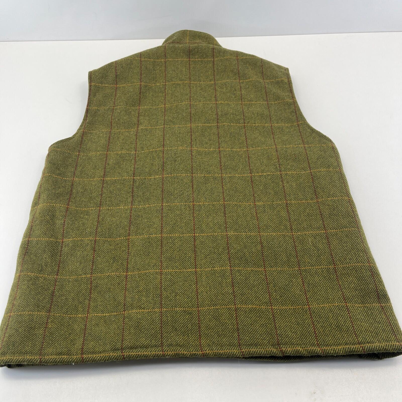 Rydale Country Gilet Mens size M Green Full Zip Sleeveless Jacket Vest Padded