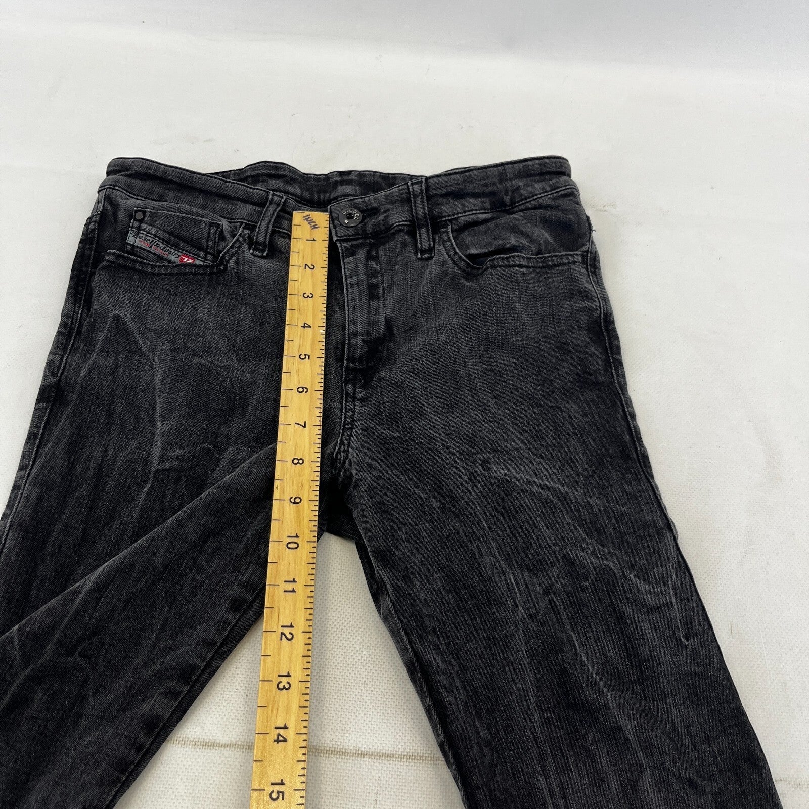 Diesel Women's Skinzee Super Slim Skinny Stretch Jeans W31 L30 Black Denim