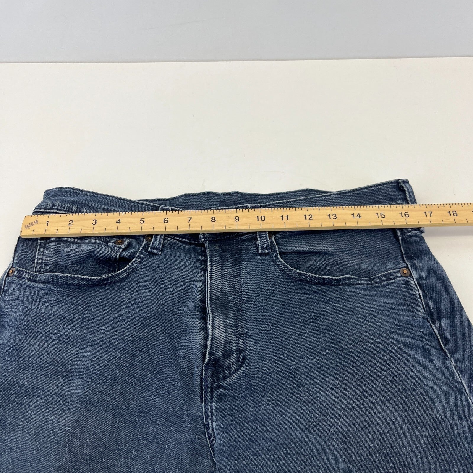 Genuine Levi Strauss Premium Dark Blue Levi's Stretch Jeans Straight W34" L34"