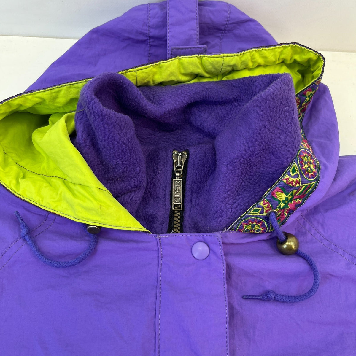 Eider Insulated Ski Jacket Hooded Waterproof Coat Purple size 42
