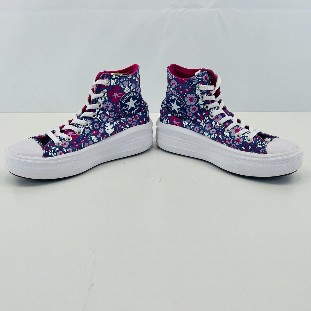 Converse All Star Chuck Taylor Hi-Top Purple Floral Womens Trainers UK size 5.5