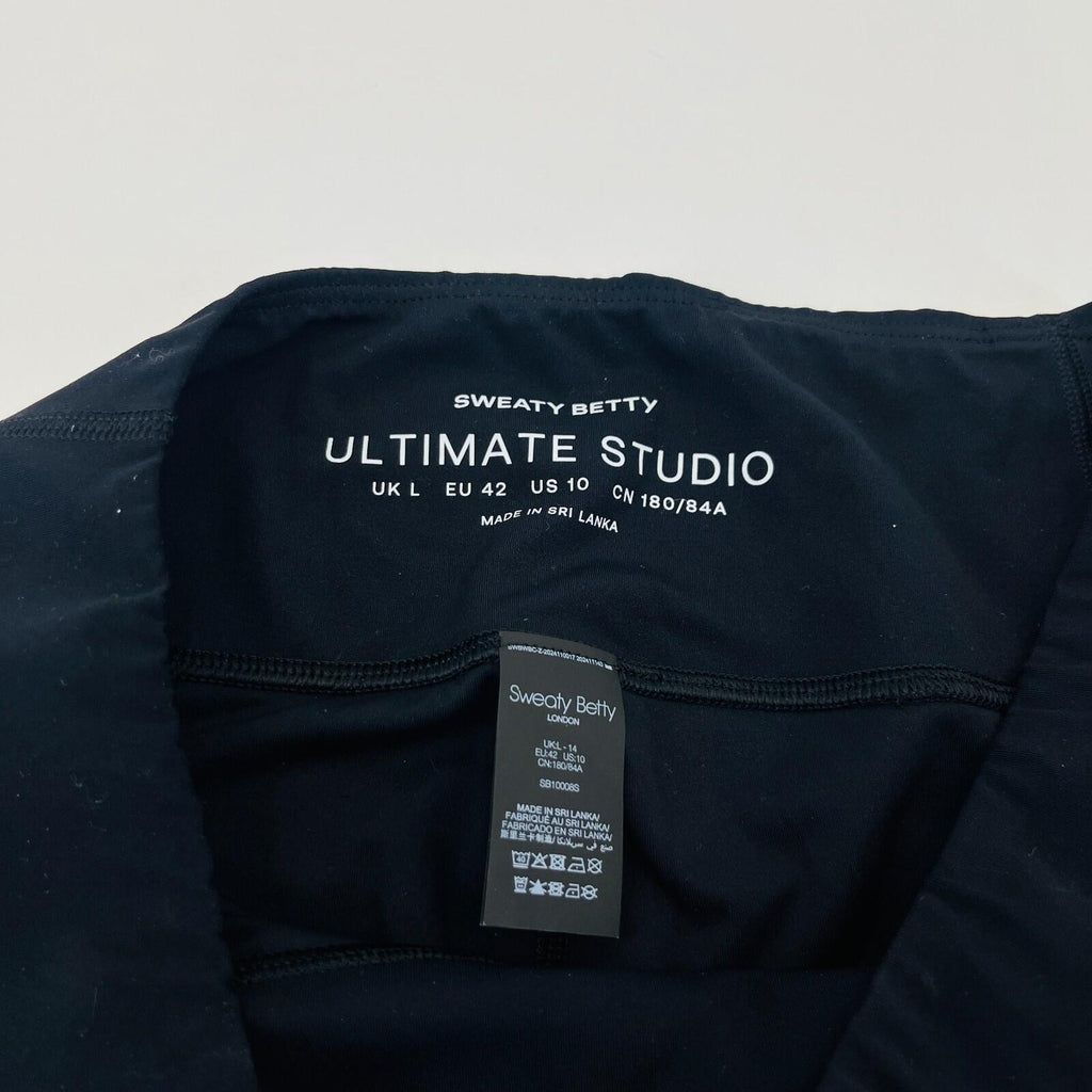 Sweaty Betty Ultimate Studio Bootcut Leggings in Black size Large Leg 30"