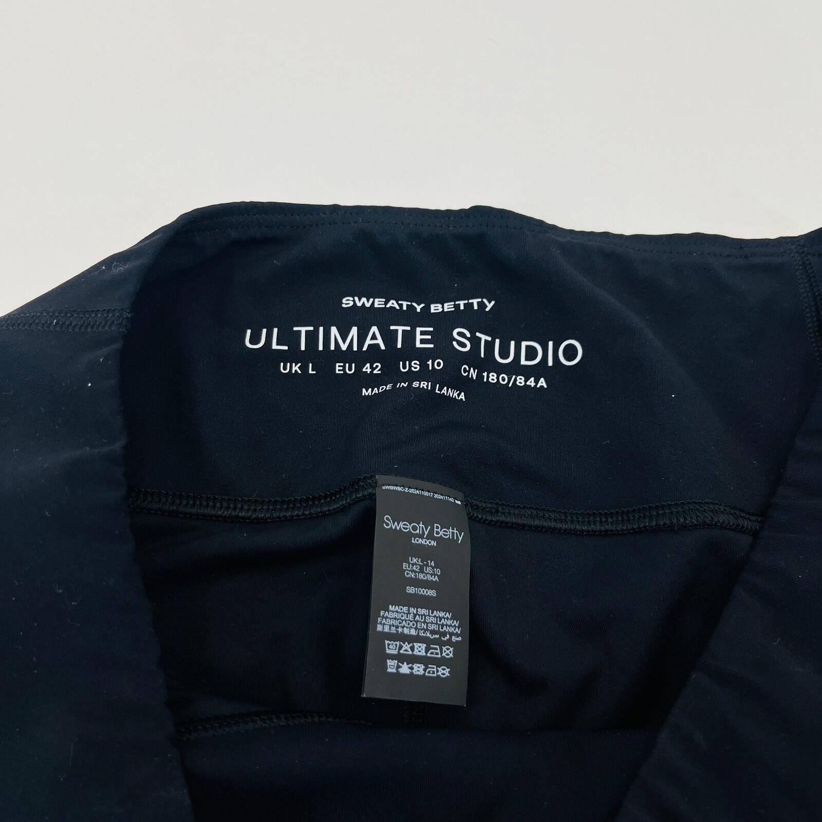 Sweaty Betty Ultimate Studio Bootcut Leggings in Black size Large Leg 30"
