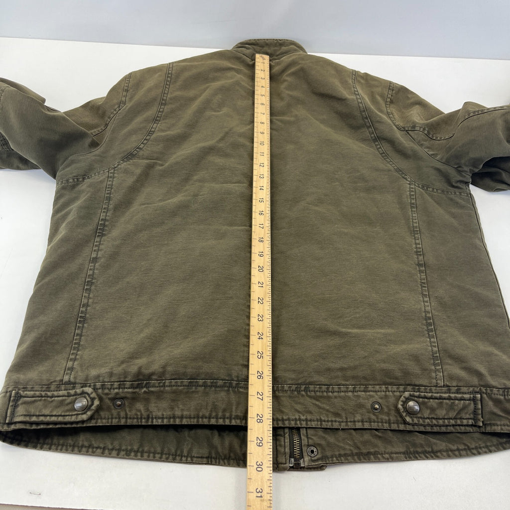 Levi's Vintage Quilted Cotton Khaki Bomber Trucker Jacket Mens size XL