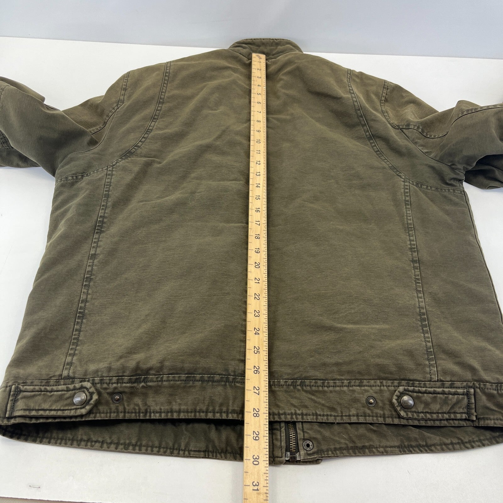 Levi's Vintage Quilted Cotton Khaki Bomber Trucker Jacket Mens size XL