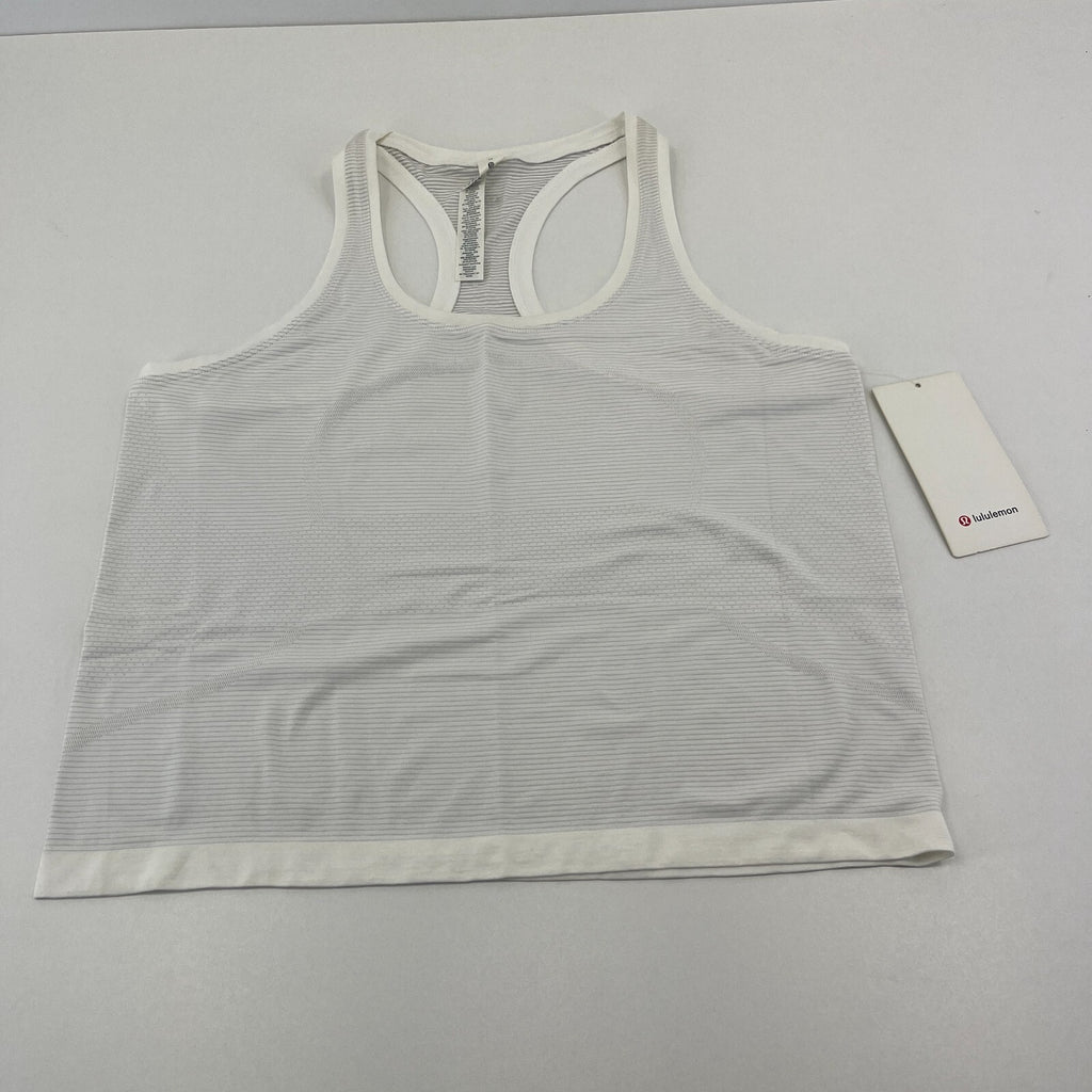 Lululemon Swiftly Tech Racerback Tank Top 2.0 White size UK 16 US 12 - New