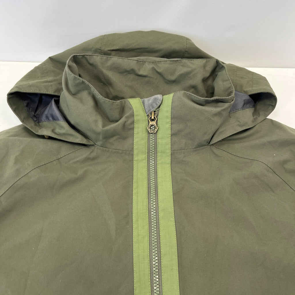 TOG24 Mens Waterproof Hiking Jacket with Stow Hood size 2XL Green Coat Outdoor