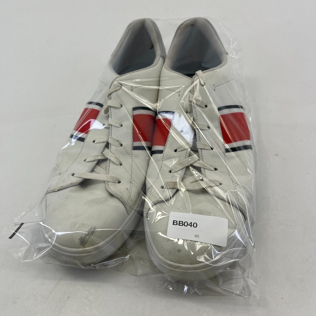PS By Paul Smith Trainers Men's White & Red Striped Trainers size UK 11 - EU 43