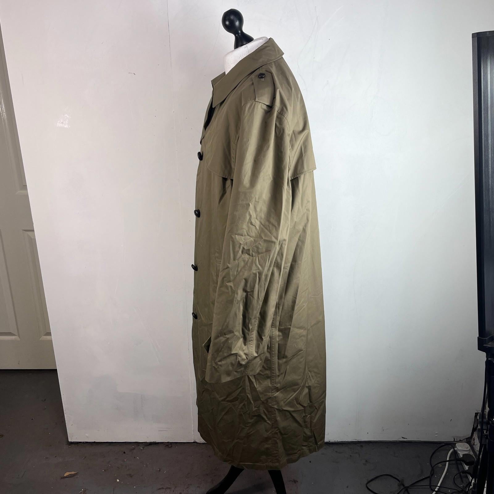Dutch Army Military Trench Coat inc Removable Quilt Liner Khaki Green EU size 57