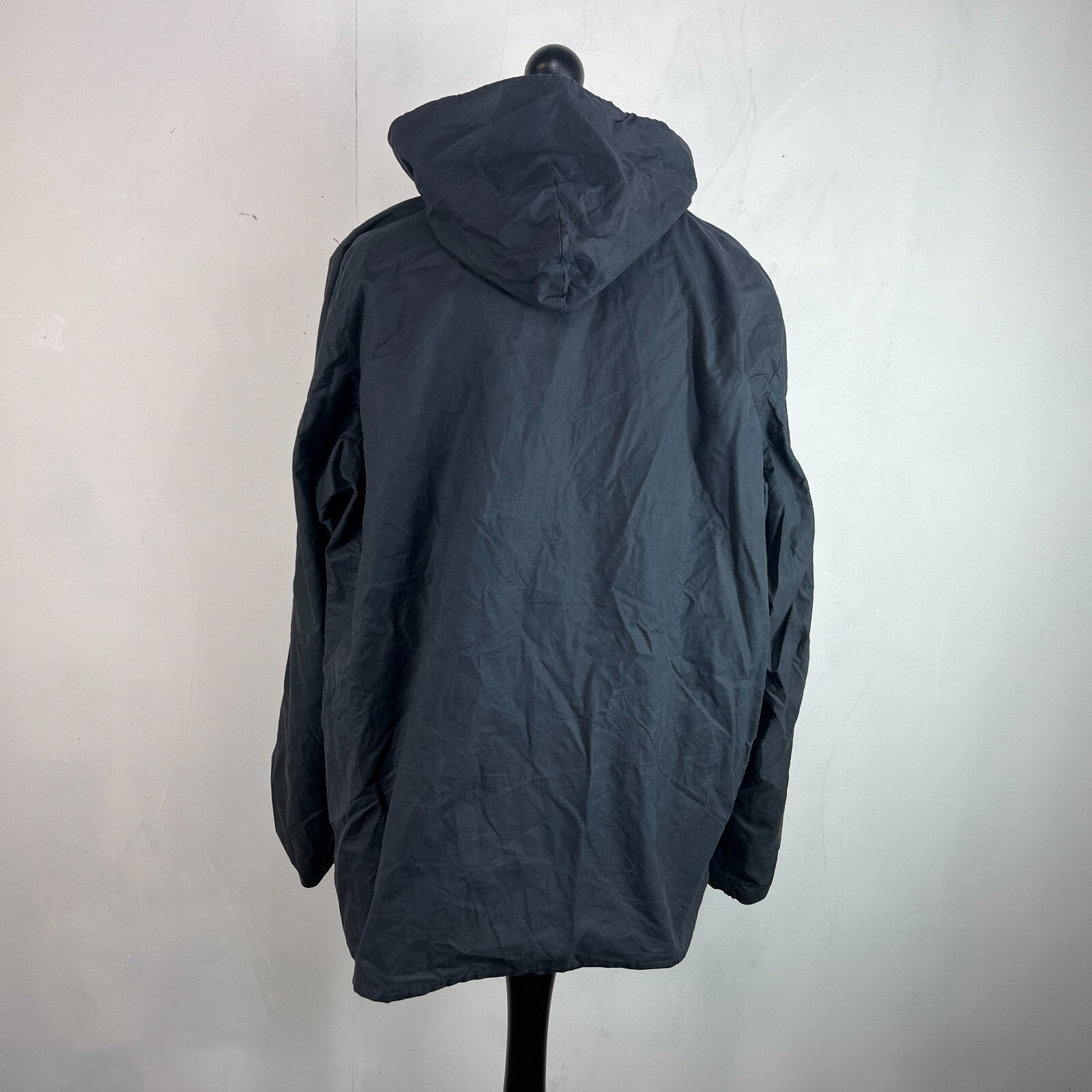Royal Spencer Mens Wax Hunting/Farming Jacket in Black with Hood size 54 (L)