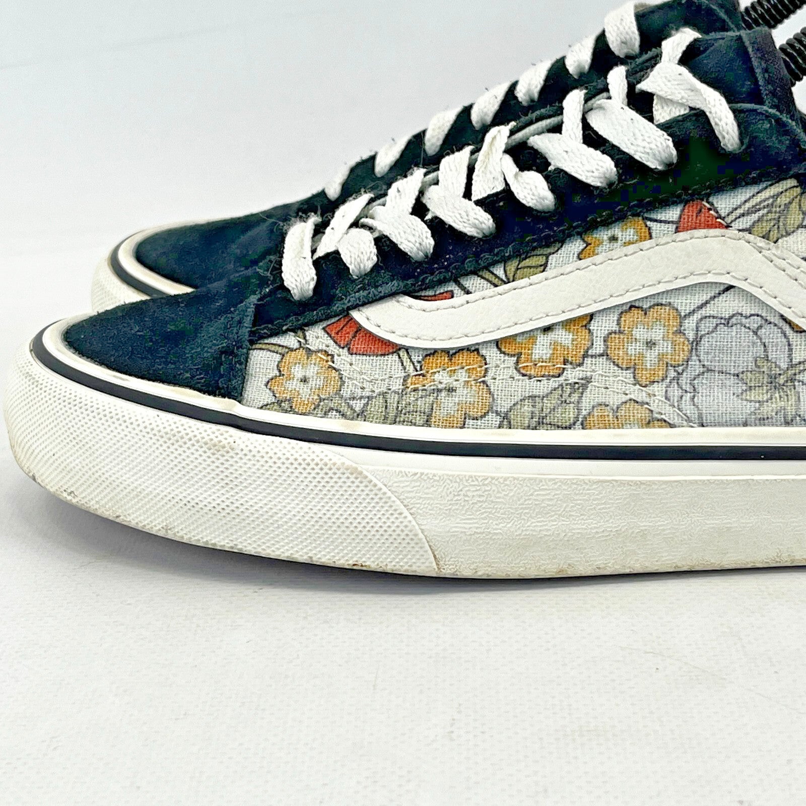 Vans Off the Wall Trainers Floral & Suede Low Top Skate Sneaker UK size 5.5