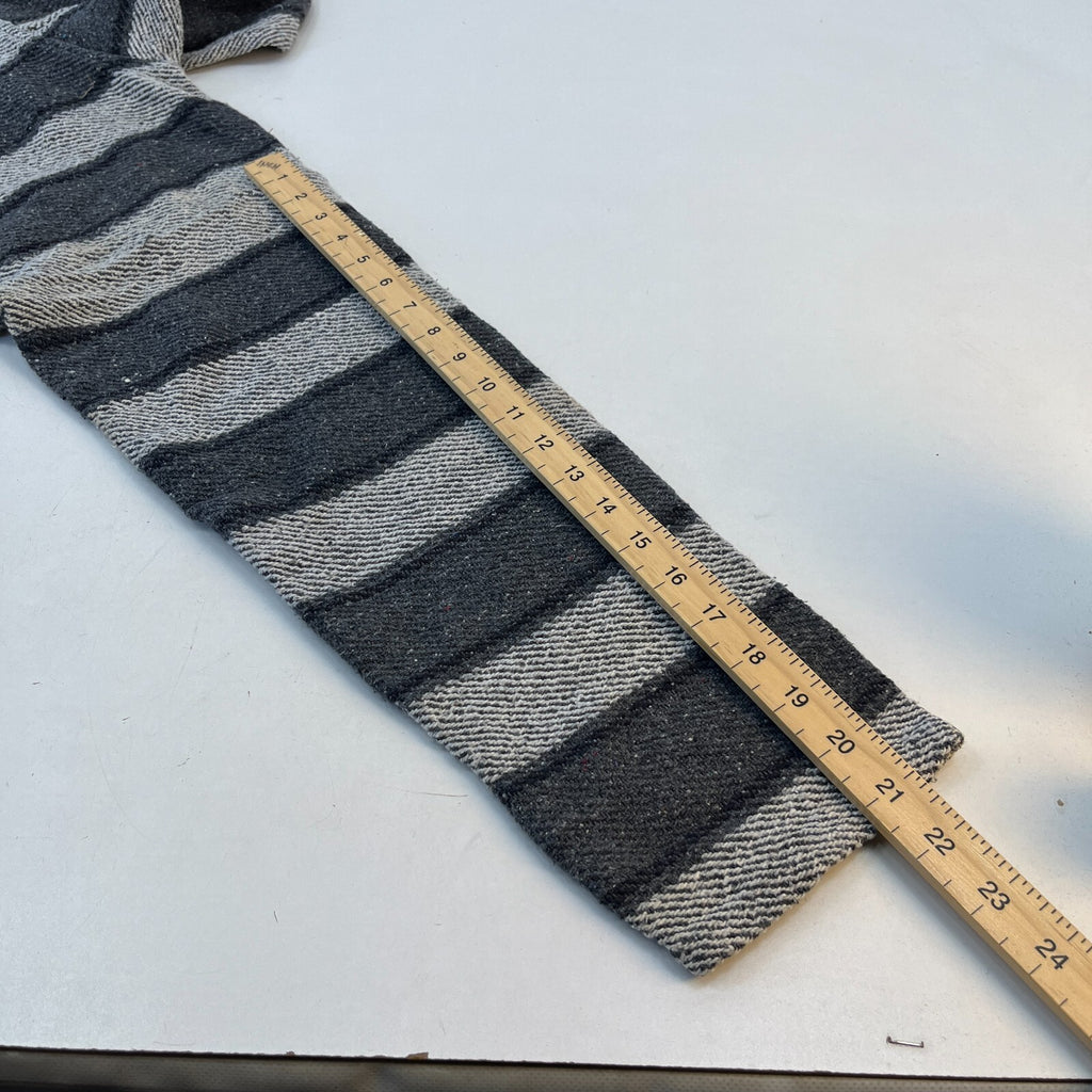 Genuine Mexican Baja Hoodie Pullover Hippie Festival Grey UK size Small