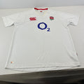 England Rugby Shirt size 2XL RFU Canterbury CCC White Retro Rugby Union Jersey