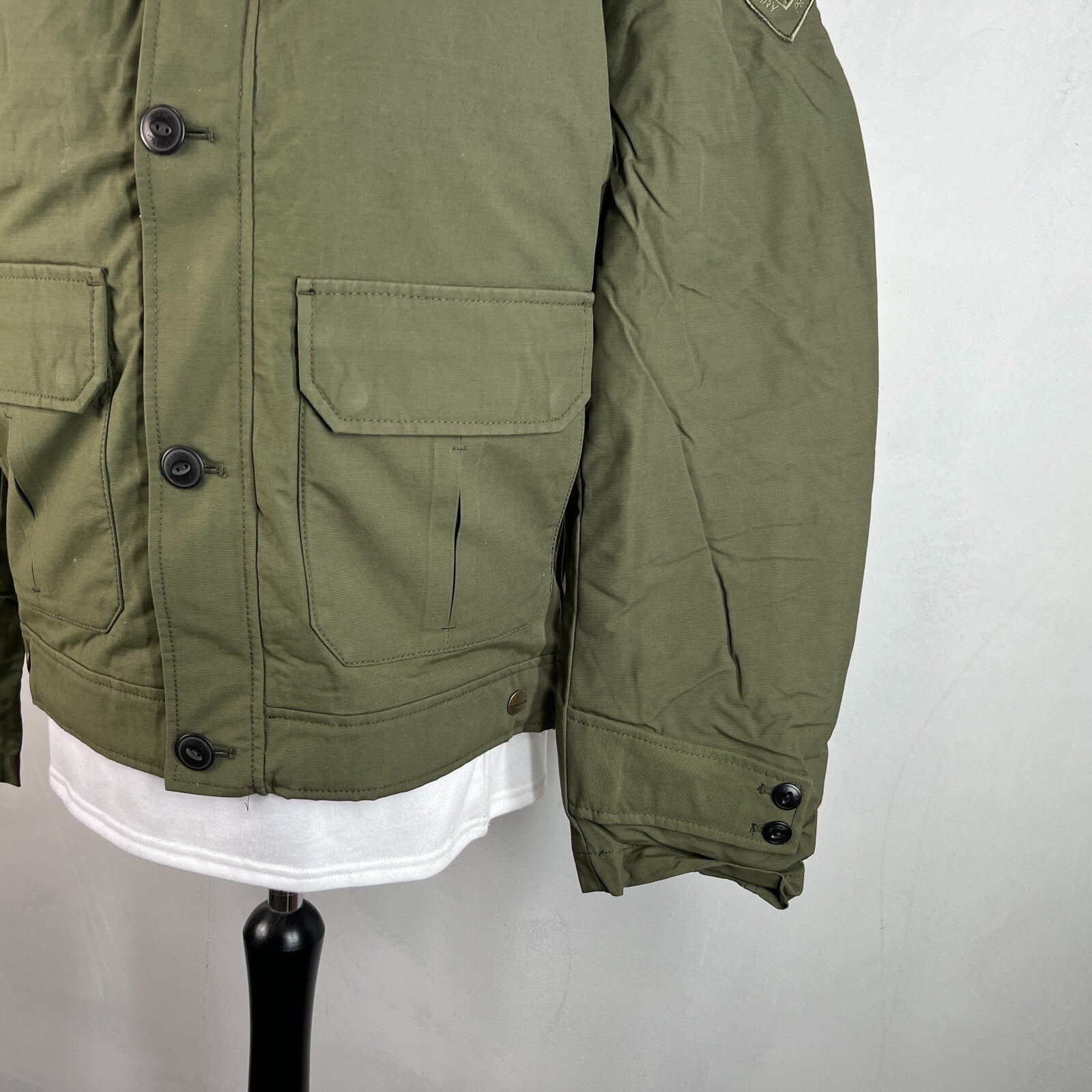 Foresun Professional Military Bomber Jacket w/ Liner & Faux Collar Shooting XL