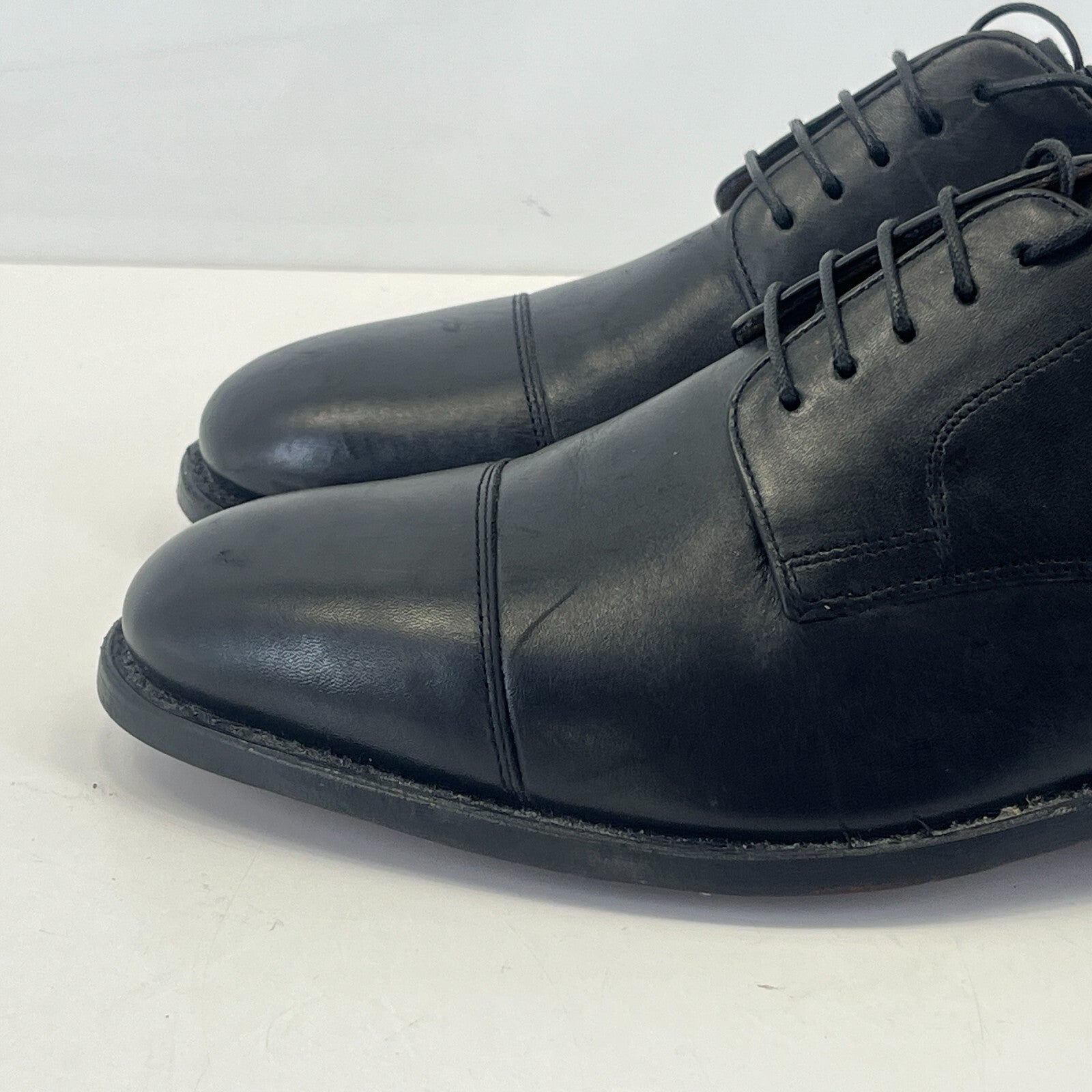 Gordon & Bros Men's Black Leather Oxford Dress Shoes size UK 8 - EU 42