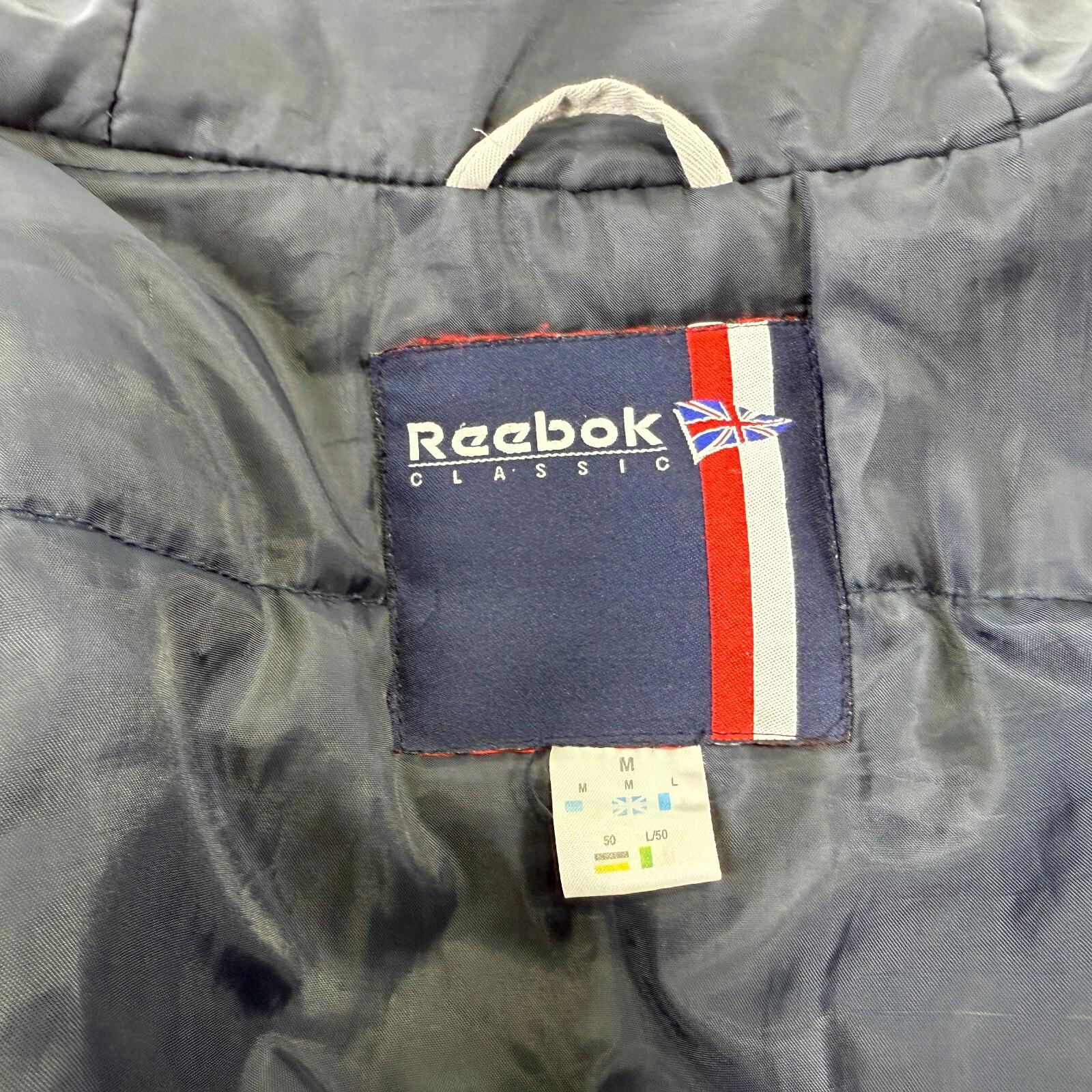 Reebok Fishtail Parka Grey with Faux Fur Fringe - size Medium Oversized