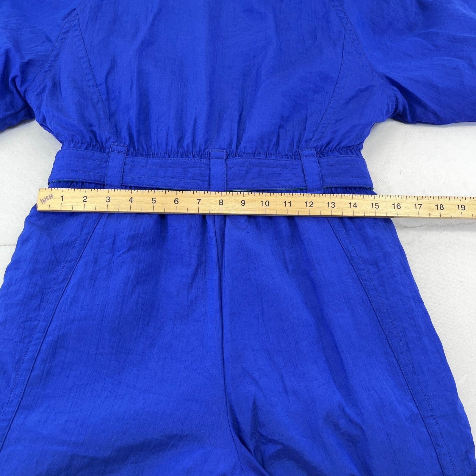 Vintage St Michael Women's Blue Snow Ski Suit One Piece size 12 - Near Mint