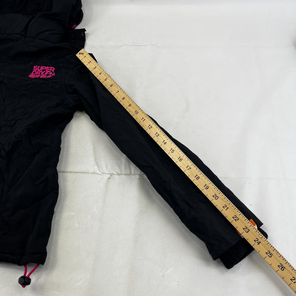 Superdry Professional Windcheater Jacket Women's size Small - Black / Pink