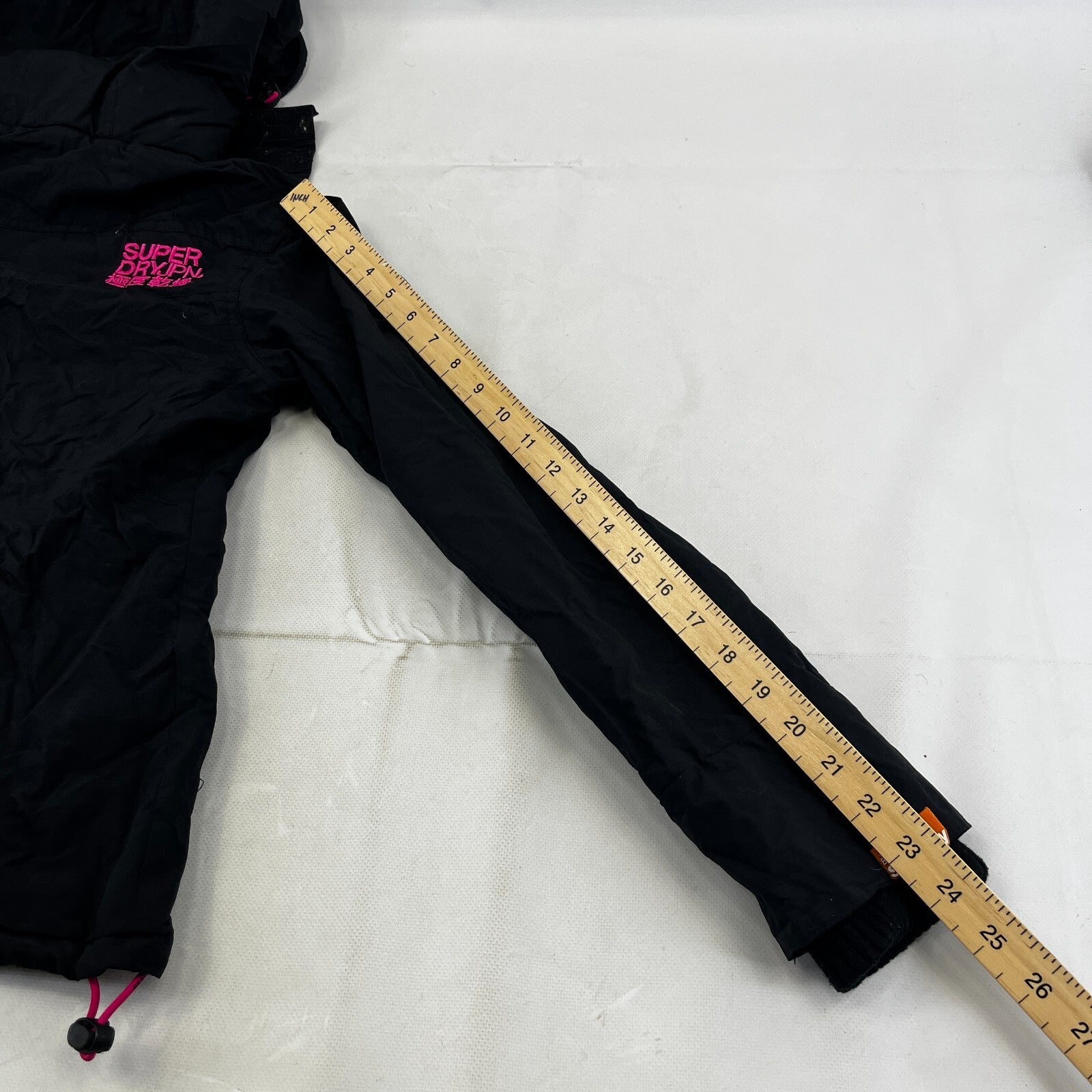 Superdry Professional Windcheater Jacket Women's size Small - Black / Pink