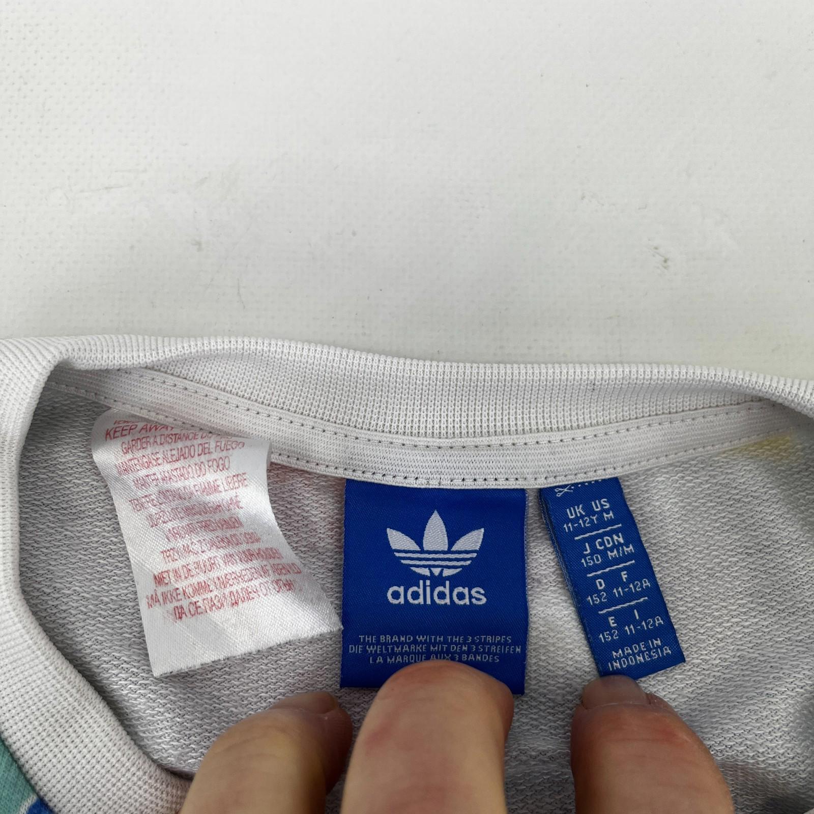 Adidas Girls Floral Sweatshirt Jumper size M 11-12yrs