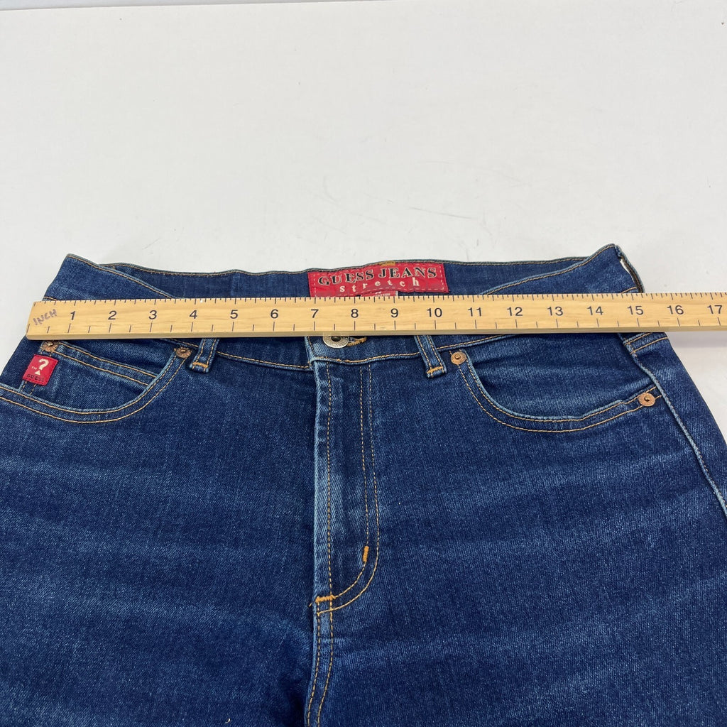 Guess Mens Jeans W29" L33" Dark Blue Medium Rise Stretch Denim