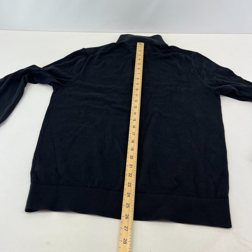 Tommy Hilfiger Women's Knit Turtleneck 1/4 Zip Sweater in Black size Large