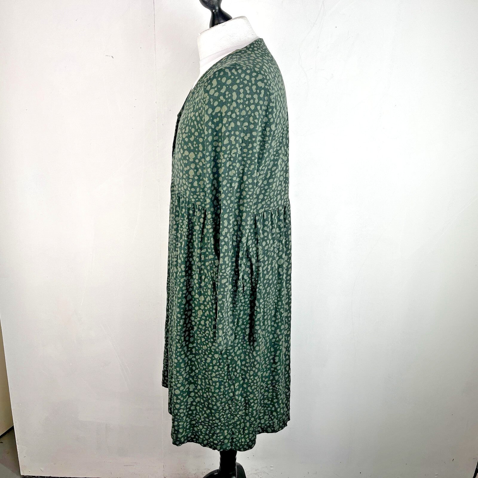 Joules Annalise Skater Dress UK size 18 Dark Green Jersey Fit & Flare Comfy