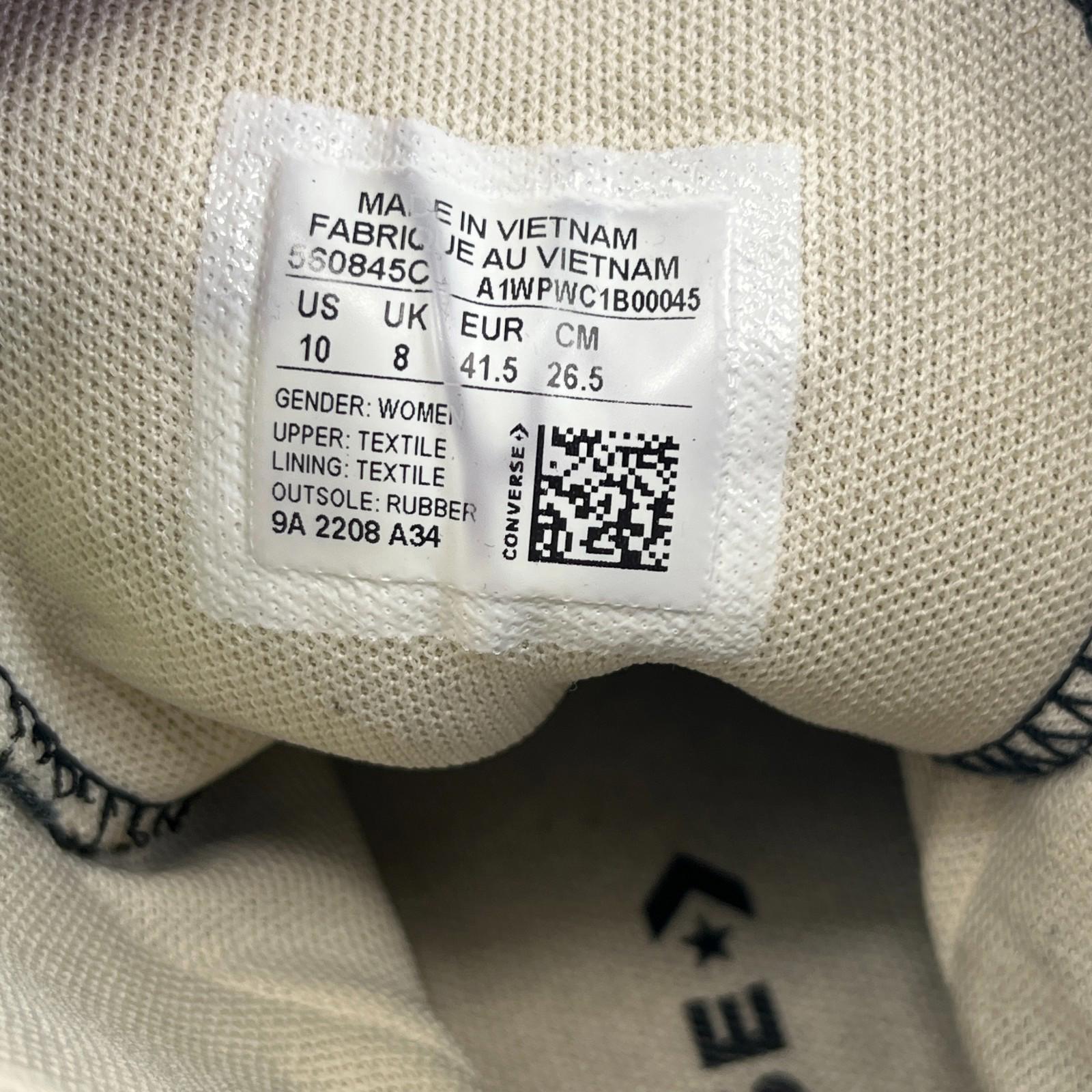 Converse Platform Lift Black Hi Tops Trainers Chuck Taylor All Stars Size UK 8