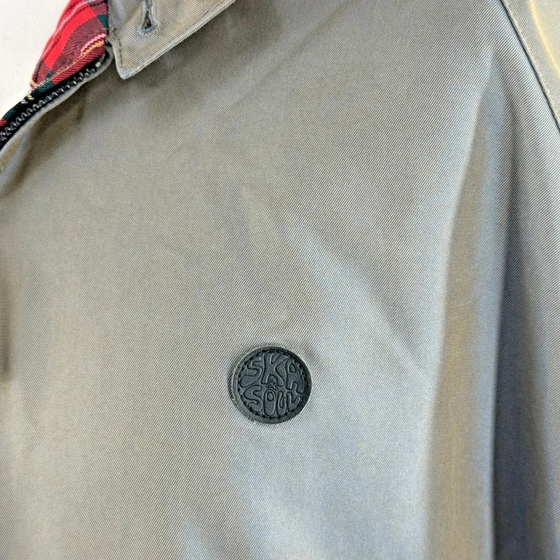 Ska & Soul Harrington Bomber Jacket Storm Grey Mens 3XL Reggae Skinhead Mod