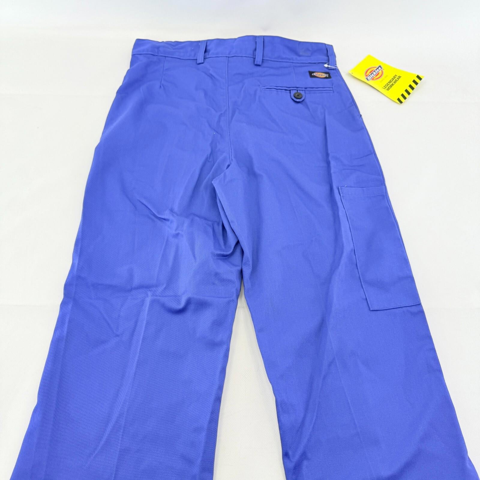 Dickies Redhawk Work Cargo Trousers in Blue W30R Sparky
