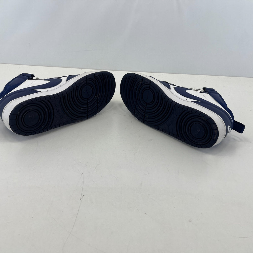 Nike Court Borough Mid 2 Trainers White Navy Blue Sneakers UK 5.5 EU 38.5 US 6Y