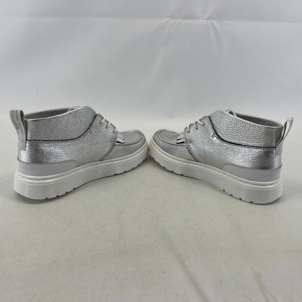 Dr Martens Jemima Silver & White Leather Kiltie Chukka Boots Shoes Womens UK 4