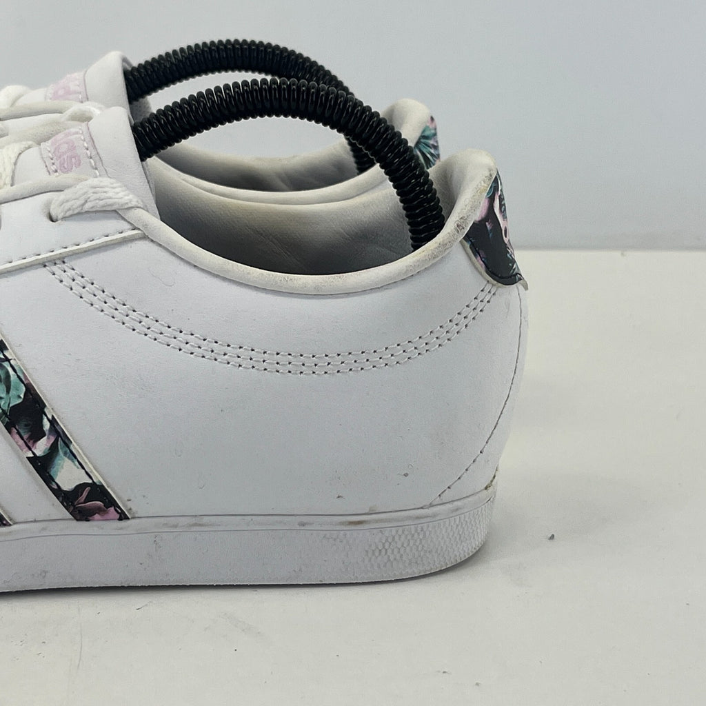 Adidas Ortholite Float Ladies White Trainers with Floral Stripes size UK 8 EU 42