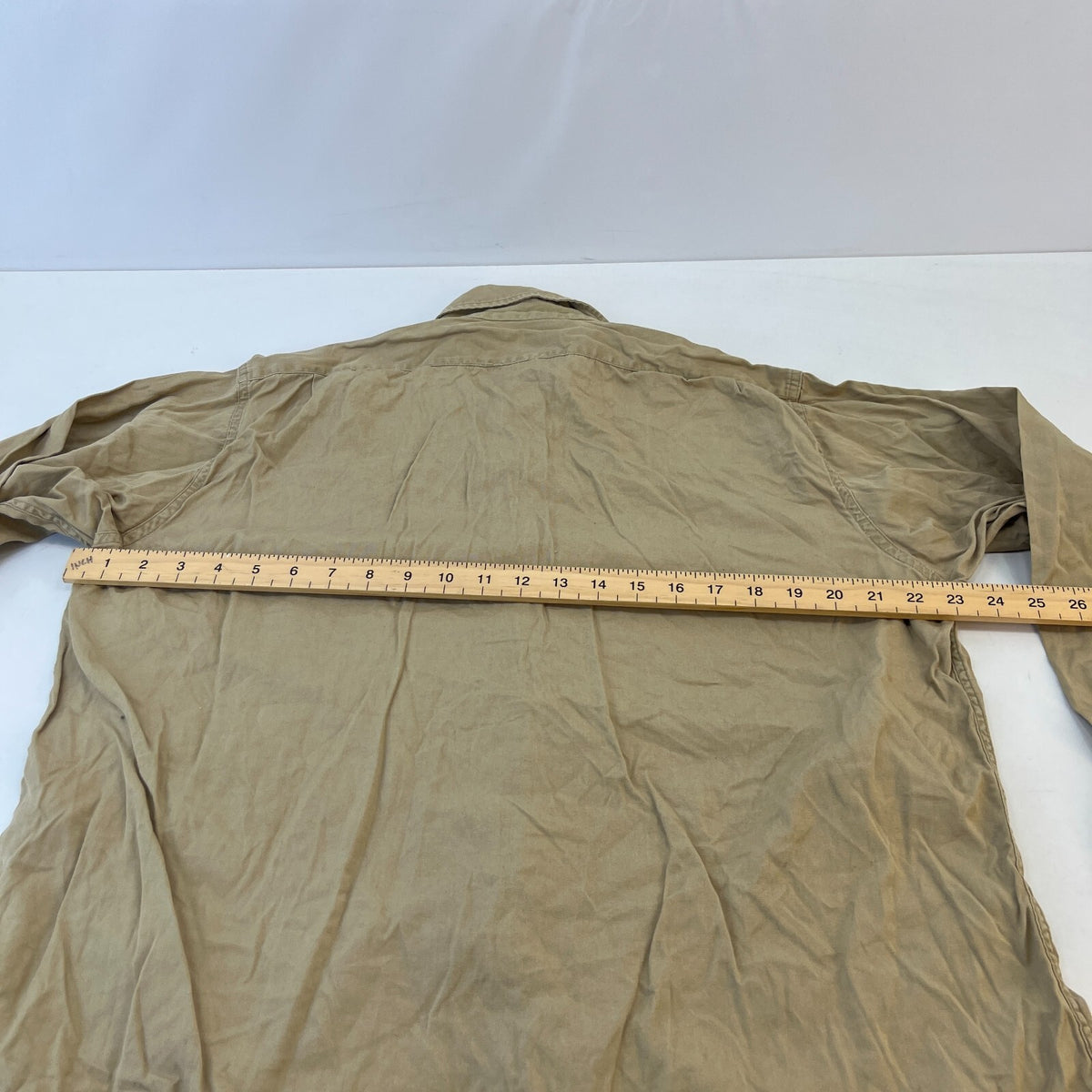 Vintage US Marines USMC Heavy Twill Workwear Shirt Long Sleeve Military size L