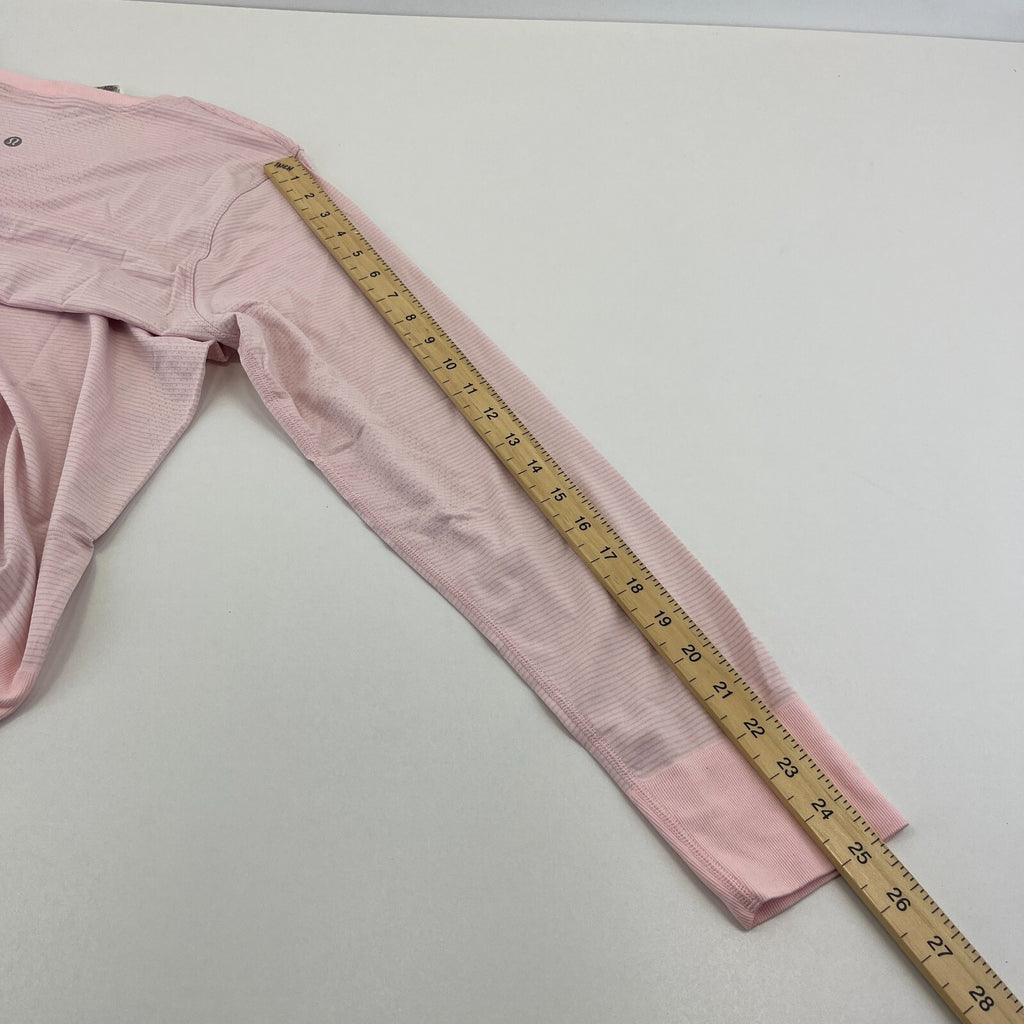 Lululemon Swiftly Relaxed Long-Sleeve Shirt in Pink size UK 18 US 14