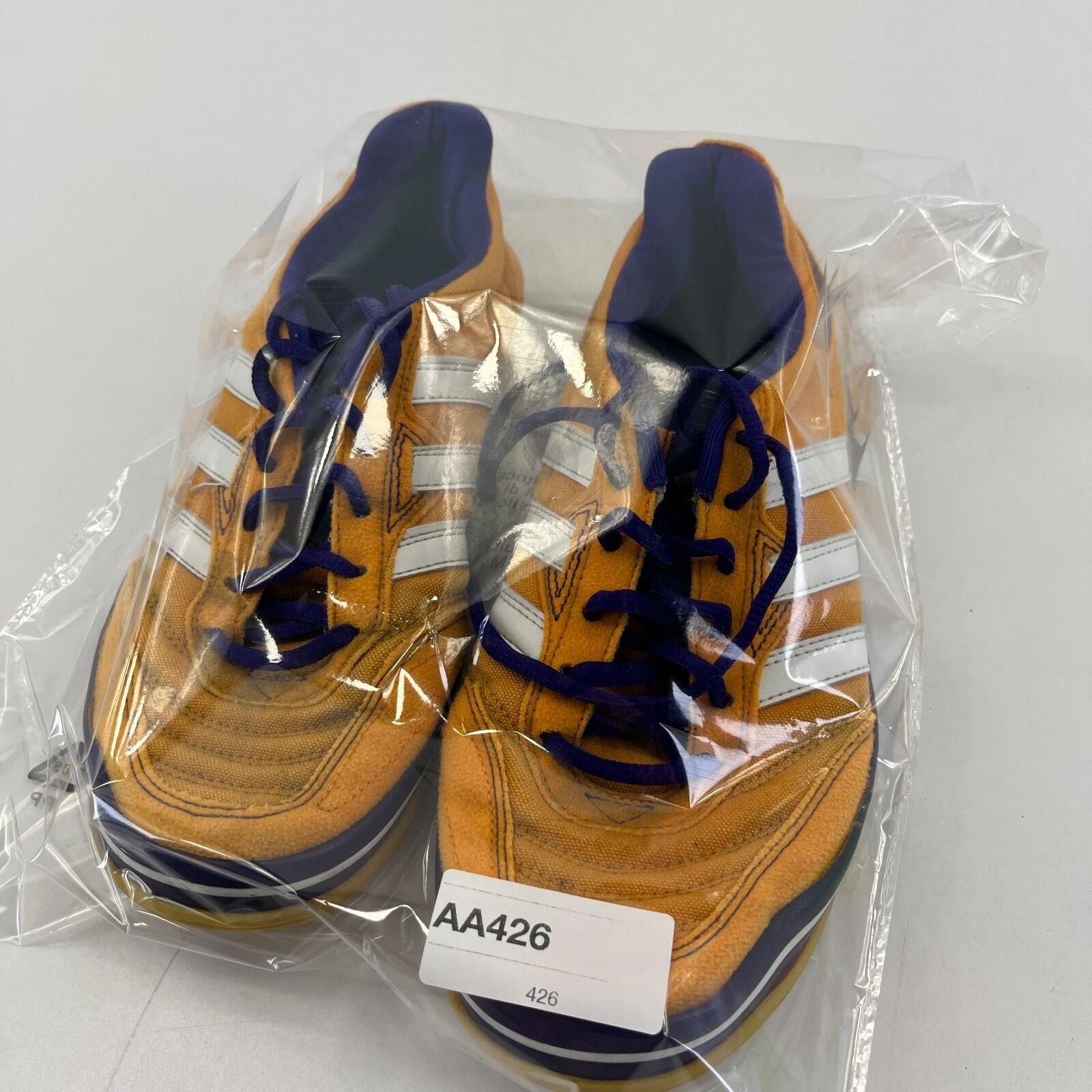 Rare Adidas Janeirinha Sala Indoor Football Trainers Shoes Yellow & Blue UK 7.5