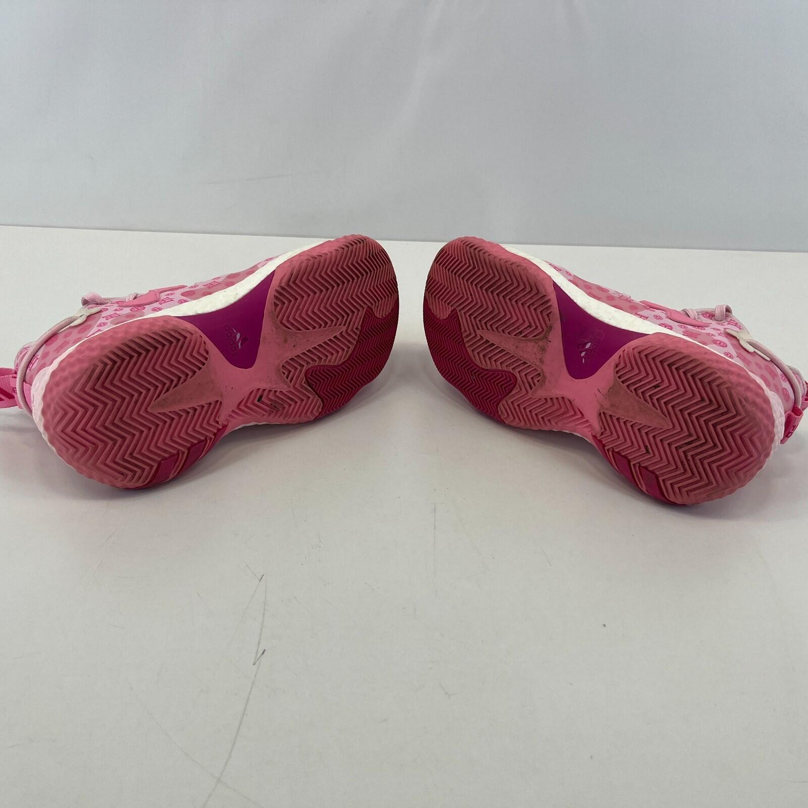 Adidas Men's Harden Vol.6 Trainers Shoes Sneakers Pink Basketball Court size 4