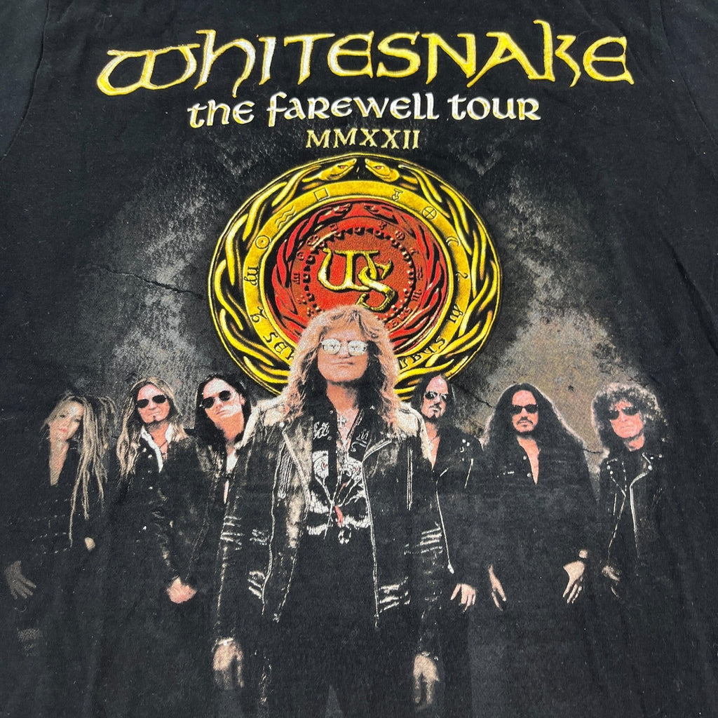 Whitesnake Farewell Tour 2022 T-Shirt in Black size Medium Excellent Condition