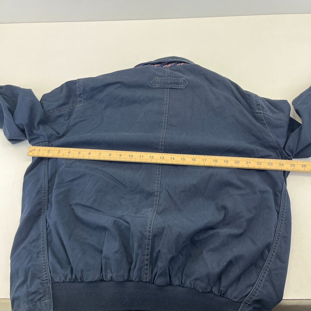 Vintage Tommy Hilfiger Y2K Chino Jacket Navy Blue Cotton Men's size Large