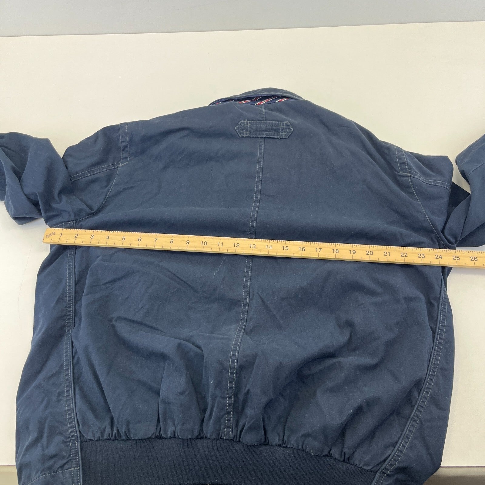 Vintage Tommy Hilfiger Y2K Chino Jacket Navy Blue Cotton Men's size Large