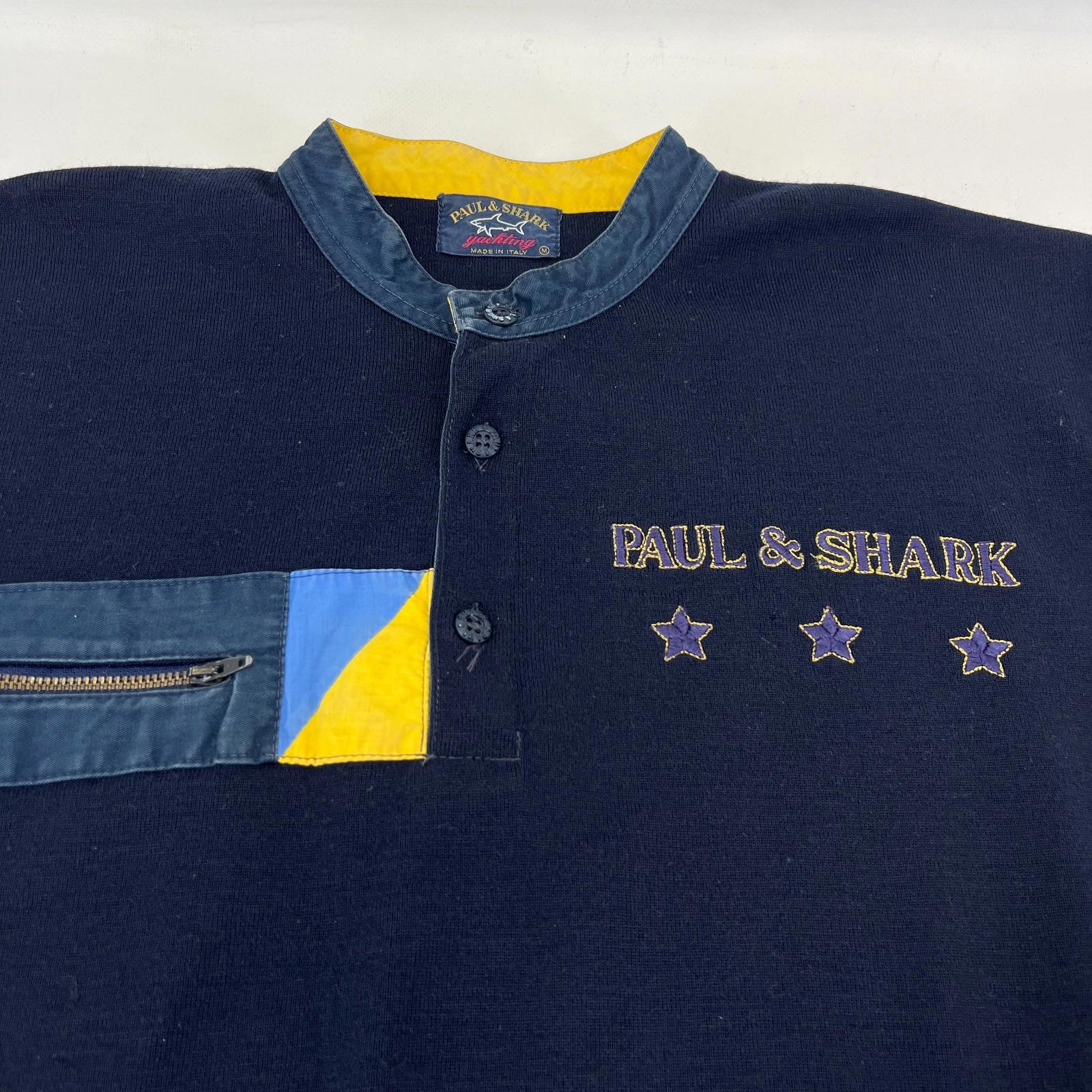 Paul & Shark Cotton Blend Jumper Men's size M in Navy Blue