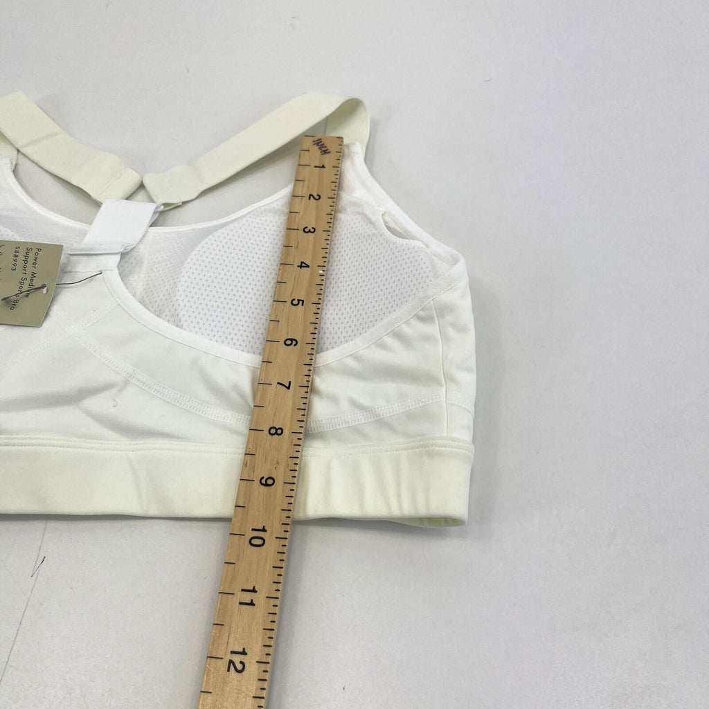 Sweaty Betty Power Medium Support Sports Bra in Ivory White size Large